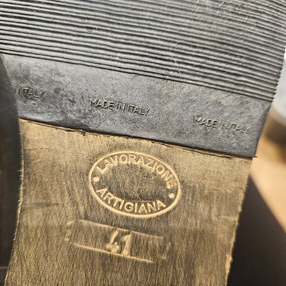 Made in Italy Black leather boots - Size 41 - Picture 5 of 5